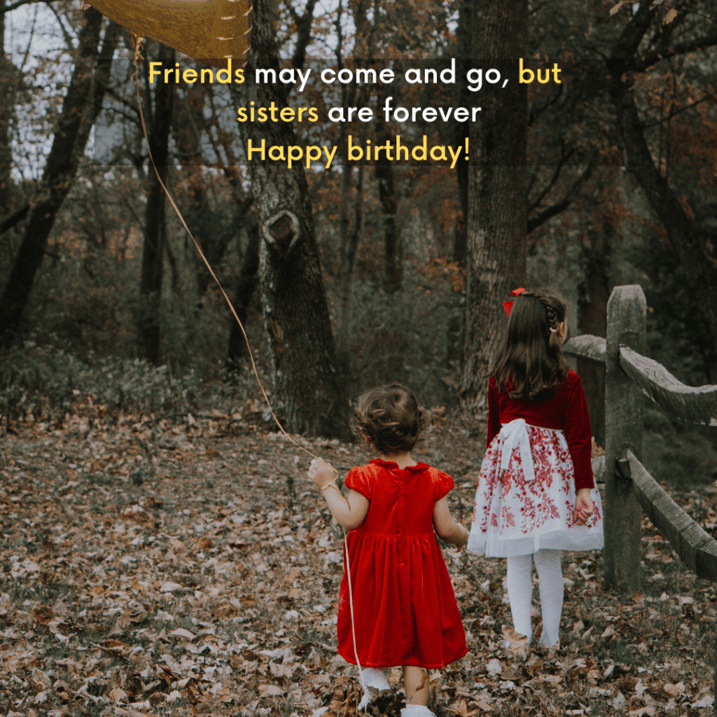 Happy birthday sister